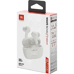 Бездротові навушники JBL Wave Beam (JBLWBEAMWHT) стерео гарнітура TWS біла - мініатюра 6