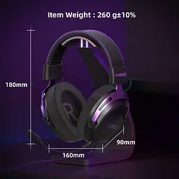Ігрова гарнітура MageGee Wing (6971969724549) Black/Purple (G-000003960) - мініатюра 3