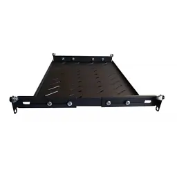 Полка 19" Hypernet 1U глиб. 300мм, в шкафи глибиною 450мм, колір чорний (U-FS-45-Black) - мініатюра 3