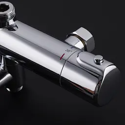 Душова система з термостатом Gappo G2490, вилив - перемикач на лійку, хром - мініатюра 7