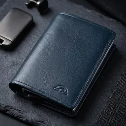 Чоловіча кредитниця Tony Perotti натуральна шкіра Nevada 3758 navy (90600) Синя - мініатюра 9