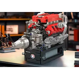 Конструктор Mould King Mking Двигун і коробка передач FE V8 (10204) [161069] - мініатюра 2