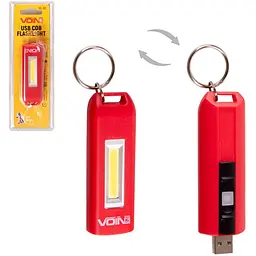 Ліхтарик-брелок Voin 0.5W-COB 100mAh (VL-92) - мініатюра 3