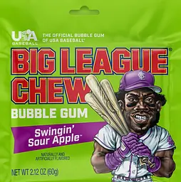 Жувальна гумка Big League Chew Bubble Gum зі смаком яблука 60г - мініатюра 3