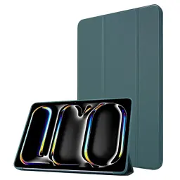Чохол до планшета BeCover Tri Fold Soft TPU Silicone Apple iPad Pro 11" M5 2025 Dark Green (715991) - мініатюра 2
