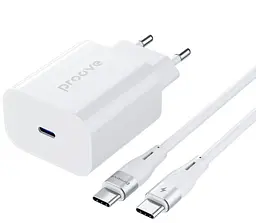 Зарядний пристрій Proove Rapid 30W (Type-C) + Кабель Type-C to Type-C white (WCRP30012202)