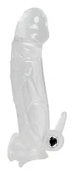 Насадка на член - Chrystal Skin Penis Sleeve Vibro - мініатюра 2