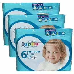 Підгузки Lupilu soft & dry 6 Extra Large (15+ кг), 111 шт
