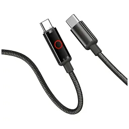 Дата кабель USB-C to USB-C 1.0m 3A PD60W black ColorWay (CW-CBPDCC103-BK) - мініатюра 3