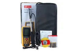 Термоанемометр професійний USB 0.3-30 м / с 0-45° C Benetech 16.4x7.7x3.6 см hoz0010077 - мініатюра 2