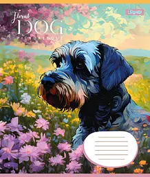Набір зошитів 1 Вересня Floral dog А5 в лінійку 24 аркуші 20 шт. (67027) - мініатюра 3