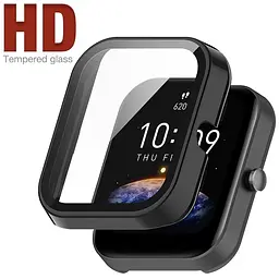 Захисний бампер із загартованим склом Tamister для смартгодинника Amazfit Bip 3/3Pro кремовий - мініатюра 4