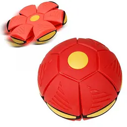 Літаючий м'яч трансформер LED фрісбі тарілка Blast Ball disk червоний - мініатюра 3