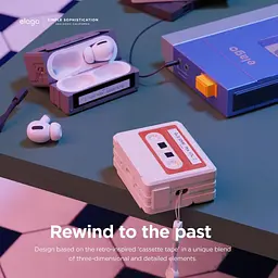 Чохол Elago Cassette Tape Case Classic White for AirPods Pro 2nd Gen білий (EAPP2TAPE-CWHRD+STR-IV) - мініатюра 5