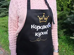 Фартух з написом Королева кухні, промофартухи - мініатюра 2