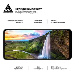 Захисне скло на Motorola G06 4G/G06 Power 4G з олеофобним покриттям, Pro, повне проклеювання, антистатичний і пиловідштовхуючий шар, 9H, самоклеючеся, 2.5D, на весь екран, антистатичний клей, ArmorStandart (ARM89055) - мініатюра 4