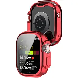 Чохол-накладка DK для Apple Watch Ultra 49mm (Series 1 / 2) Silicone Face Case (red) - мініатюра 3