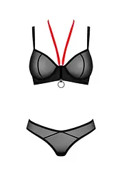 Комплект білизни Obsessive Glandez 2-предмети XL/2XL (чорний) - мініатюра 11