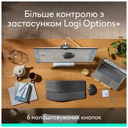 Мишка Logitech MX Ergo S Bluetooth Graphite (910-007260) - мініатюра 8