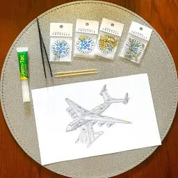Конструктор Metal Time Колекційна модель АН-225 "Мрія" CRYSTAL EDITION з кристалами SWAROVSKI (Зібрана) (MT001SWRSK/READY) - мініатюра 11