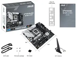 Материнcька плата PRIME B760M-A WIFI s1700 B760 4xDDR5 M.2 HDMI DP Wi-Fi BT mATX Asus teh0019101 - мініатюра 3