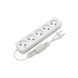 Мережевий подовжувач Electrum C-ES-1816 3.0m 5 роз, white (C-ES-1816) - мініатюра 1