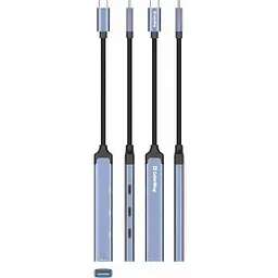 Концентратор ColorWay USB-C 4-in-1 USB-C2.0х3/USB3.0 (CW-HUB07) - мініатюра 4