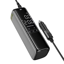 Автомобільний насос Borofone FC1 Air Pump Black Gray - мініатюра 2