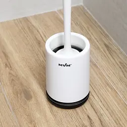 Йоржик для унітазу МВМ My Home підлоговий BP-13, білий з чорним (BP-13 WHITE/BLACK) - мініатюра 7