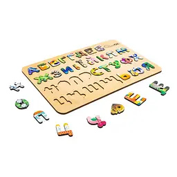 Дитячий дерев'яний сортер А3 Абетка PuzzleOK АртA3-30273