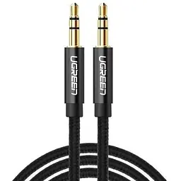 Кабель мультимедійний 3.5mm M to 3.5mm M 1.0m AV112 black Ugreen (50361)