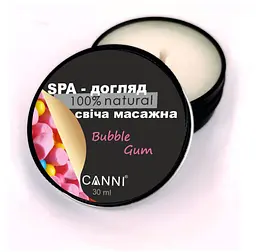 Свічка масажна для манікюру Canni SPA-догляд Bubble Gum 30 мл - мініатюра 2