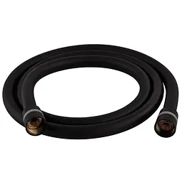 Шланг для душу Zerix Black.F03 150 см силіконовий ZX5566, Чорний матовий