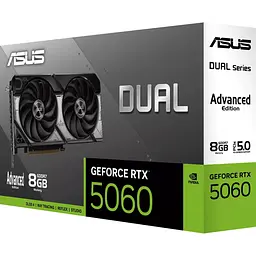 Відеокарта Asus Dual GeForce RTX 5060 8GB OC Advanced (DUAL-RTX5060-O8G-A) EU [175199] - мініатюра 9