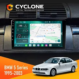 Штатна магнітола BMW 5 Series (E39) 1995-2003 Cyclone C9-013 4x64 DSP 4G Cyclone (НФ-00007191)