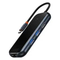 USB-хаб Baseus AcmeJoy 8-Port Type-C HUB Adapter (Type-C to HDXiaomi*1+USB3.0*2+USB2.0*1+Type-C PD&Data*1+RJ45*1+SD/TF*1) WKJZ010613 - мініатюра 3