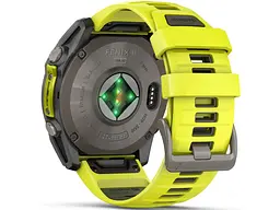Спортивний годинник Garmin Fenix 8 51mm Solar Sapphire Titanium w. Amp Yellow/Graphite Silicone Band (010-02907-20/21) - мініатюра 6