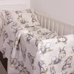 Комплект постільної білизни MirSon Бязь 20-0022 Rabbit Gray 110х140 бежевий (2200010265101) - мініатюра 2