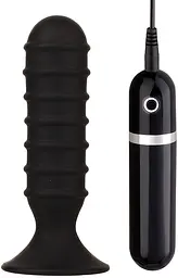 Анальна пробка з вібрацією MENZSTUFF RIBBED TORPEDO Dreamtoys 20721 86827 - мініатюра 2