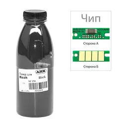 Тонер Ricoh Aficio SP150, 40г Black +chip AHK (3202639)
