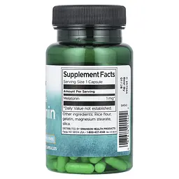 Мелатонін Swanson Melatonin 1 мг 120 капсул - мініатюра 2