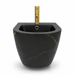 Підвісне біде VBI Vulcano black marble matt VBI-020419 - мініатюра 2