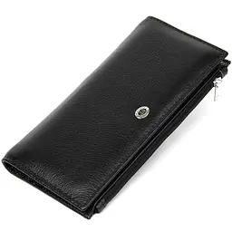 Практичний жіночий шкіряний гаманець ST Leather 19378 чорний - мініатюра 5