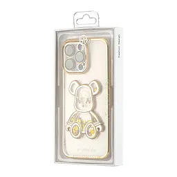 Чохол Shining Bear Case Protected Camera iPhone 14 Pro Max Gold - мініатюра 2