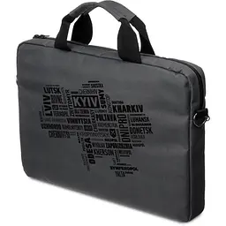 Сумка для ноутбука Vinga 15.6" NB1502 Gray, Black Print (NB1502UBGY) - мініатюра 1