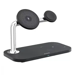 Бездротовий зарядний пристрій Proove Magnetic Field 3in1 15W Black (WSMF15010001) - мініатюра 3