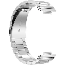 Ремінець DK для Huawei Watch Fit 2 Metal Fitlink Steel Watch Band (сріблястий) - мініатюра 2