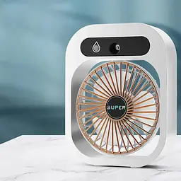Настільний вентилятор Q8 з водяним охолодженням 1200 mAh White - мініатюра 4