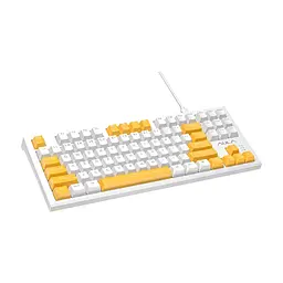 Клавіатура Aula F3032 keycaps plus 21 Yellow keys KRGD Red USB UA White (6948391204680)