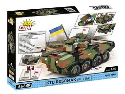 Конструктор COBI український танк ЗСУ KTO Rosomak (PL/UA) 2629 - мініатюра 2